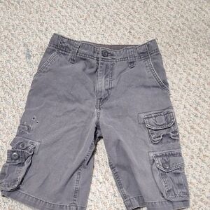 Faded Glory Kids Gray Cargo Shorts